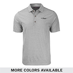 TM MEN'S FORGE HEATHER STRIPE POLO