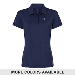 LADIES ADIDAS TEXTURED STRIPE POLO