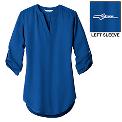 LADIES 3/4 SLEEVE TUNIC BLOUSE